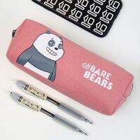 loumingyue Lovely We Bare Bears Pencil Bag Pencil Case Canvas Kawaii Pencil Pouches High Quality