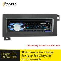 1 Din รถ Fascia วิทยุสำหรับ CHRYSLER สำหรับ JEEP สำหรับ DODGE ติดตั้ง DVD แผ่น Bezel Adapter Facia คอนโซลฝาครอบ Trim กรอบ