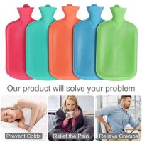 2000ML Hot Water Bottle Color Thick Rubber Hot Water Bottle Portable Hot Water Bags Household Accessory