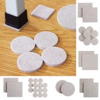 ■ஐ㍿ Self Adhesive Felt Chair Leg Pads Floor Protectors Furniture Legs Table Leg Covers Round Bottom Anti-Slip Pads Chair Socks Feet