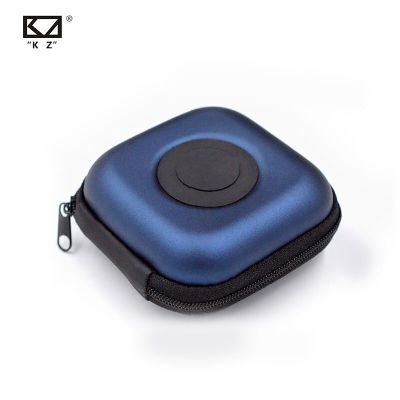 KZ PU Case Bag Earphone Headset Accessories Protable Case Pressure Shock Absorption Storage Package Case With Logo Square Bag Wireless Earbud Cases