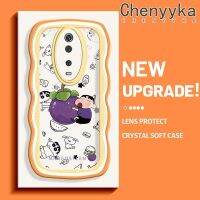 เคส Chenyyyka สำหรับ Xiaomi 9T Pro Redmi K20 Pro การ์ตูนน่ารักสีเทียน Shin-Chan โปร่งใสกันกระแทกนิ่มลายคลื่นขอบครีมเคสใสปลอกซิลิโคนป้องกันเลนส์กล้อง