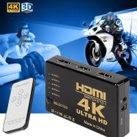 5-Port Hdmi Switch 5X1 5 In 1 Out Auto Switch Support Hdcp, 3D 4K 1080P, Hd Audio With Remote