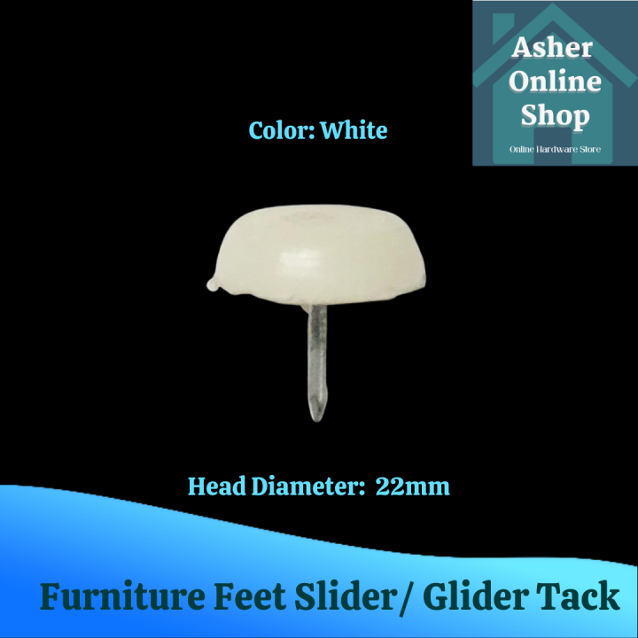 Furniture Leg Nail Glide / Tack Glide / Glider Tack / Furniture Leg