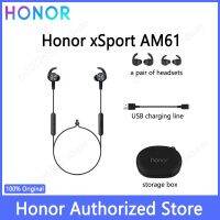 AM61เชื่อมต่อหูฟังบลูทูธไร้สายแบบ In-Ear ใหม่ Honor Xsport หูฟังแบบเสียบพร้อมไมโครโฟนชาร์จได้ง่ายสำหรับ Honor Ios