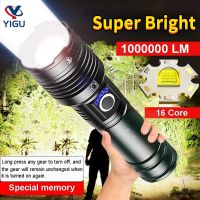Portable LED Flashlights USB Rechargeable Light High Power Tactical Modes Torch Waterproof Outdoor Camping Emergency Flashlight Rechargeable  Flashlig