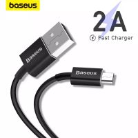 สายไมโคร USB Baseus 2A การสายเคเบิลข้อมูลสายชาร์จอย่างรวดเร็วโดย USB ไปยัง Micro 2A สำหรับ Note 10 USB Samsung R สายโทรศัพท์มือถือ