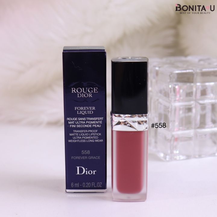 BONITA U ❤️ Dior Rouge Dior Forever Liquid 6ml. สี 558 Forever Grace  ลิควิดลิปสติก