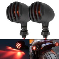 ○ Flasher Halogen Turn Signal Retro Fence Blinker Light 2Pcs Motorcycle Indicator For Honda for Suzuki for Cafe Racer