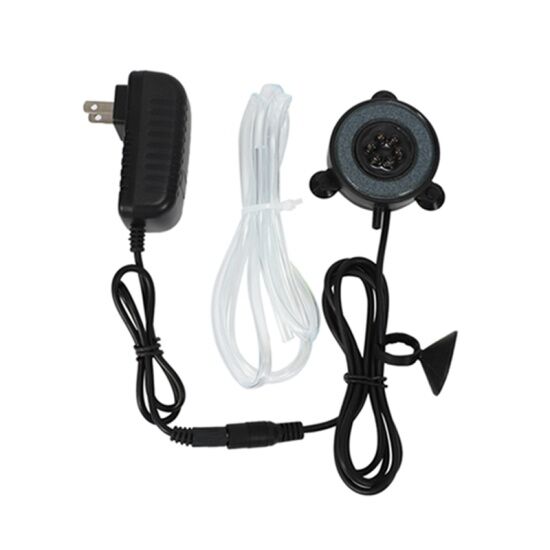 Led aquarium air bubble light fish tank air curtain bubble stone disk with - ảnh sản phẩm 1