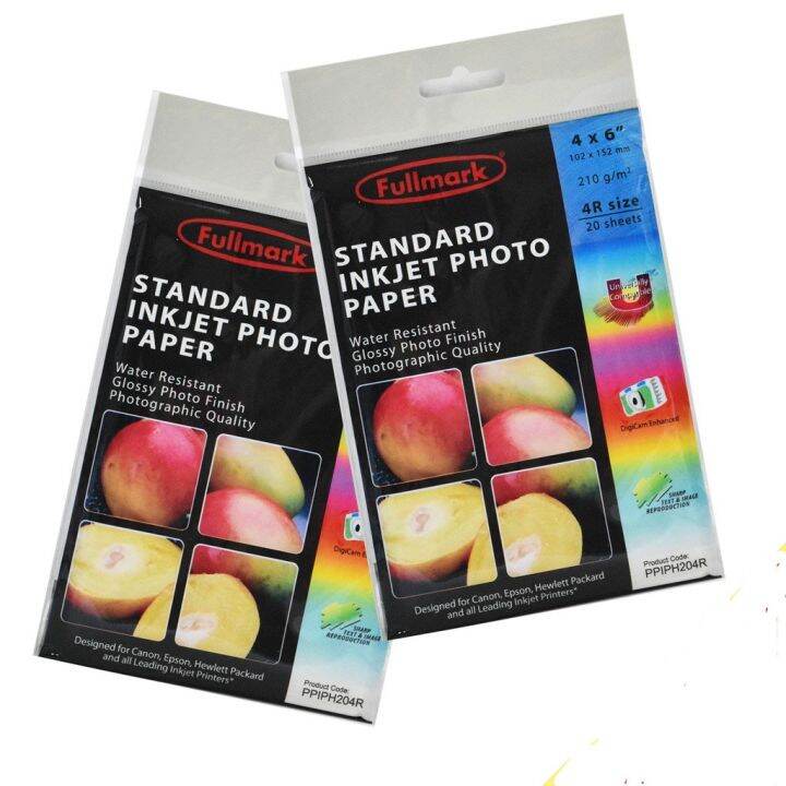 Fullmark 4R Photo Paper Inkjet Standard Glossy 210g 20 sheet Lazada