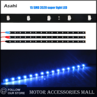 Asahi Motor 6pcs กันน้ำ DC 12V มอเตอร์ LED Strip Underbody Light สำหรับรถจักรยานยนต์รถยนต์