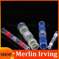 Merlin Irving Shop 10PCS Solder Electrical Terminals Heat Shrink tube Seal Connectors Waterproof Butt Connectors Wire Insulated Splices