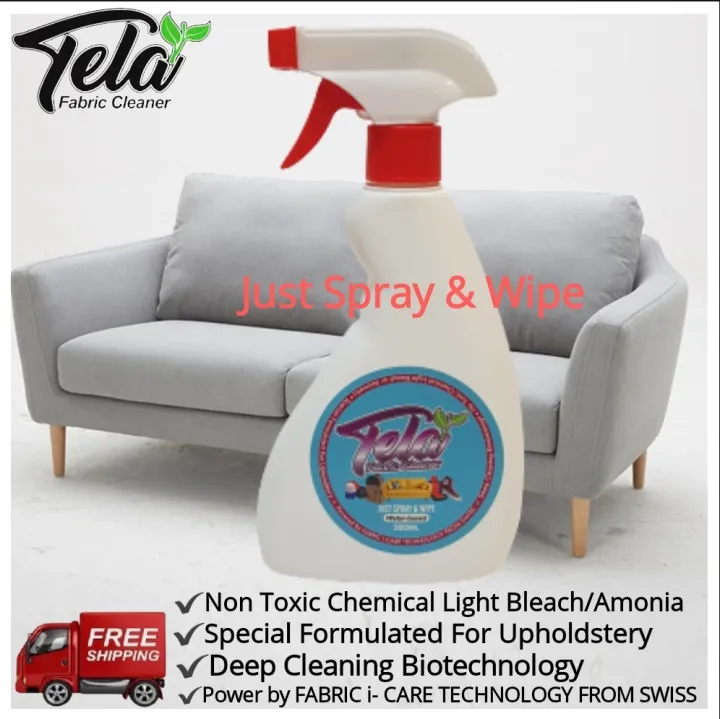 Tela Fabric Cleaner Sofa Cleaner (Water Based) Just Spray & Wipe