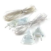 【YF】 3M/5M Cable Plug Transparent Led light string Extension Standard Power Cord For Home Holiday String Light Christmas