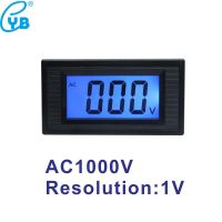 AC 1000โวลต์จอแอลซีดีแรงดันมิเตอร์ดิจิตอลโวลต์มิเตอร์ความละเอียด1โวลต์แหล่งจ่ายไฟ DC AC 8-12โวลต์ AC แรงดันทดสอบโวลต์แผงเมตร