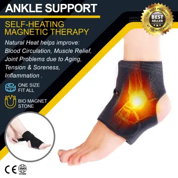 HK 1Pc Magnetic Slimming Ankle Bracelet Black Gallstone Weight