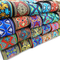 3 Yards 50mm Vintage Ethnic Embroidery Lace Ribbon Boho Lace Trim DIY Clothes Bag Accessories Embroidered Fabric