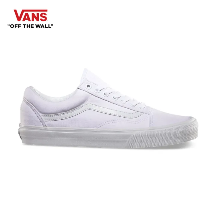 white vans with black line