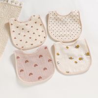 【YD】 6 Layers Cotton Baby Bibs Color Infant Bib Newborn Burp Cloths Bandana Scarf for Kids Boys Soft Feeding Saliva