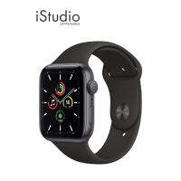 Apple Watch SE (GPS) Space Gray Aluminuim Case with Black Sport Band by iStudio copperwired