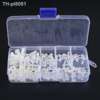 ▩☇♘  240pcs Black/White Nylon Hex Screw M2 M2.5 M3 M4 Bolt Nut Washer Standoff Spacer Kit with Plastic Box