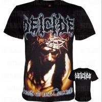 เสื้อวง DEICIDE ผ้าพันคอ Cross Rock Ye Rock ไซส์ S M L XL 2023