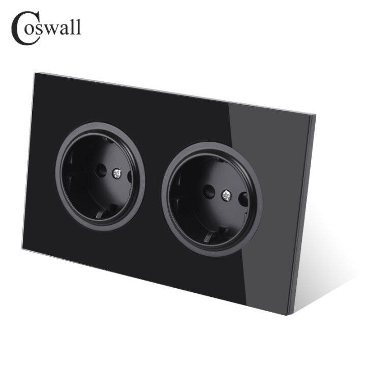 coswall-crystal-tempered-pure-glass-panel-16a-double-eu-standard-wall-power-socket-grounded-with-child-protective-lock-146-type