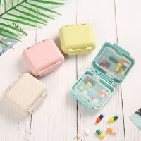 1PC Portable Pill Cases Travel Dispen Storage Container Drug Dispenser Double-Sealed Container 6 Slot Moisture-Proof Pill Box Medicine  First Aid Stor