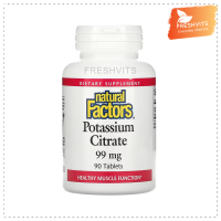 พร้อมส่ง Natural Factors, Potassium Citrate, 99 mg, 90 Tablets