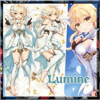 Genshin ผลกระทบอะนิเมะกอดปลอกหมอนร่างกาย Galgame ตัวละคร Lumine Dakimakura ปลอกหมอนตกแต่งหมอน