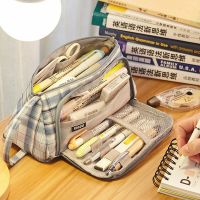 【CC】▣▬  Big Capacity Pouch Case Stationery Bag School College Office Organizer for Teens Adults Student