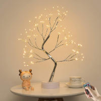 Fairy Tree Night Lamp with Remote Control USBBattery Touch Switch Childrens Bedroom Living Room Decor Party Wedding Christmas