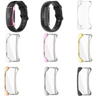 TPU Protective Case For Fitbit Inspire 2 Smart Bracelet Case Electroplating Transparent All-inclusive Cover replacement TSLM2 Wires  Leads Adapters