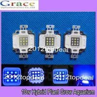 6 Royal Blue High Power LED Light Bulb Square Actinic Hybrid 10W 3 Cold White