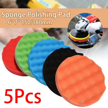 5pcs/Set Car Polishing Kit Care Polisher Gadget Pad Waxing Sponge Disk Wool  Wheel Auto Paint