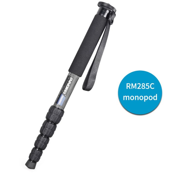 RM285C/RM325C คาร์บอนไฟเบอร์มืออาชีพ Monopod สำหรับ Canon Nikon Sony DSLR กล้องบันทึกวิดีโอกล้องฉากยึดสำหรับถ่ายภาพ5ส่วน