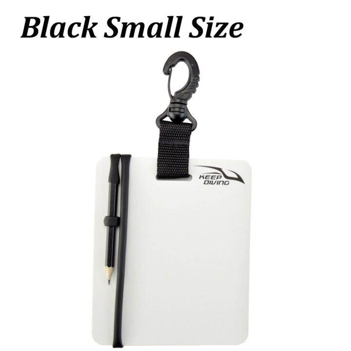 KEEP DIVING Underwater Writing Slate Diving Wordpad Gear Board With Swivel Clip And Pencil For