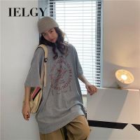 COD IELGY short-sleeved t-shirt womens loose Korean style preppy letter printing top tide