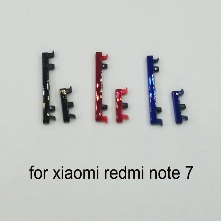 สำหรับ Xiaomi Redmi Note 7กรอบโทรศัพท์กรอบเปิดปิดคีย์ด้านข้างชิ้นส่วนอะไหล่ปุ่มปรับระดับเสียง