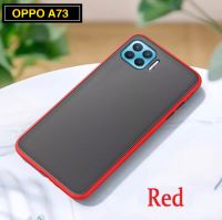 พร้อมส่ง !!! Case OPPO A73 ออฟโป้ เคสกันกระแทก ปุ่มสีผิวด้าน ขอบนิ่มหลังแข็ง Oppo A73 สินค้าส่งจากไทย