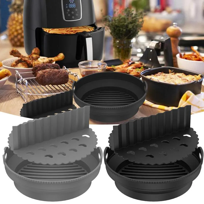 Silicone Air Fryer Liner With Buil in Divider (top ) Air - Temu