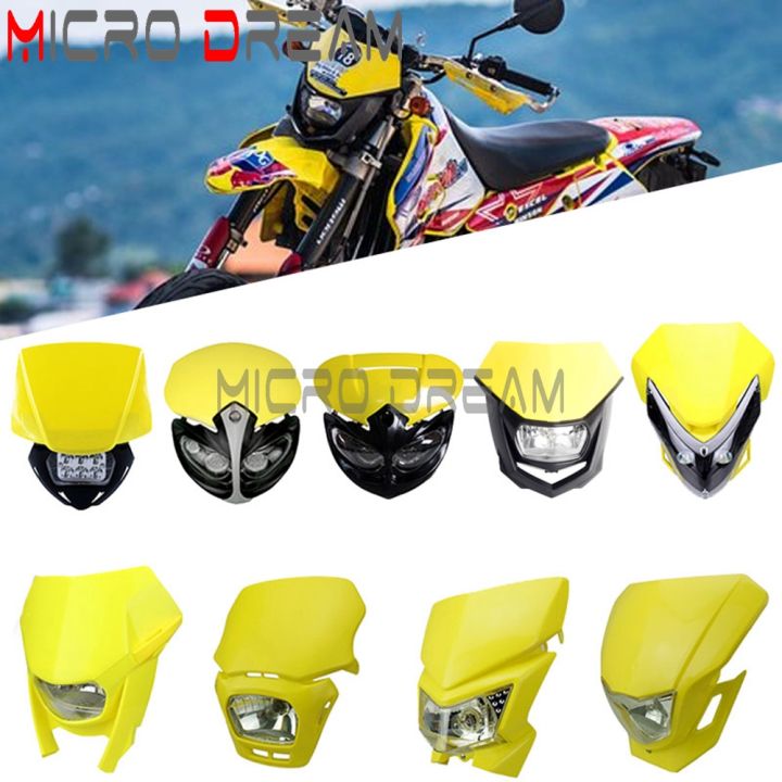 Dual Sport Supermoto Headlight Head Light Motocross Head Lamp High