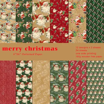 20PCS Assorted Flower Christmas Napkins Vintage Paper Towel For
