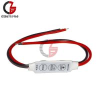 □ Mini 3 Keys For Single Color LED Brightness Dimmer Controller Switch For 3528 5050 5630 5730 3014 LED Strip Light 12V