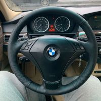 Car Steering Wheel Cover Non slip Artificial leather For BMW E60 (Sedan) 530d 2003 2009 E61 (Touring) 2004 Car Accessories