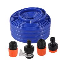 Water Hose Soft PVC Pipe 12x16mm Garden Irrigation Hose Faucet Adapter Quick Connect Car Wash Water Hose Fitting