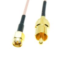 RG316 RCA MALE to SMA Male Plug Connector Crimp Wire Terminal RF Jumper pigtail Cable