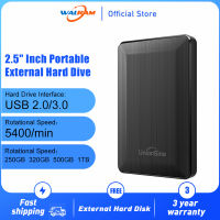 WALRAM แบบพกพาภายนอก Solid State Hard Drive 250GB/320GB/500GB/1TB/USB3.0 2.0 2.5" HDD ฮาร์ดดิสก์ภายนอก Storage สำหรับเดสก์ท็อป PC/แล็ปท็อป/MacBook