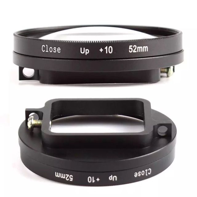 เลนส์มาโคร-ขยาย-10-เท่า-สำหรับโกโปร-gopro-7-6-5-filter-52mm-close-up-10-macro-lens-และ-adapter-ring